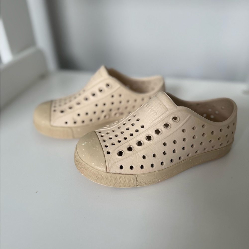 Native Beige Perforated Slip-On Shoes
